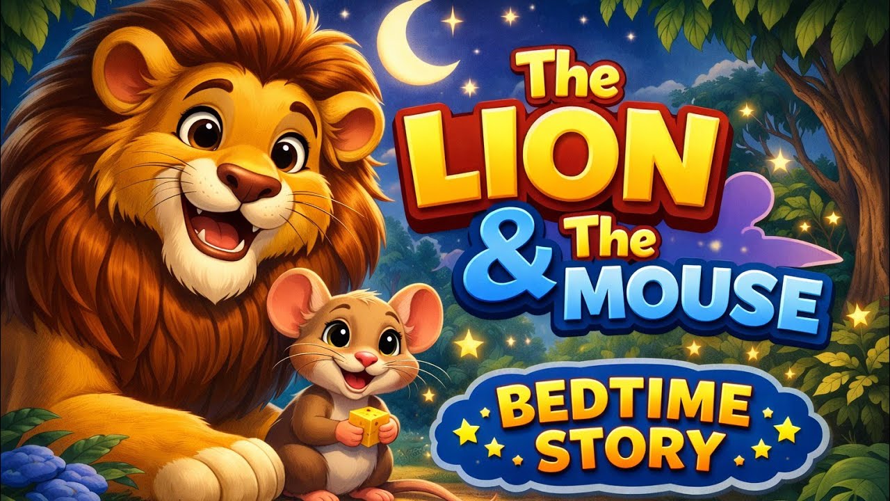 Lion & Mouse Bed Time Story For Kid's | moral story | Kid's Bedtime Story 