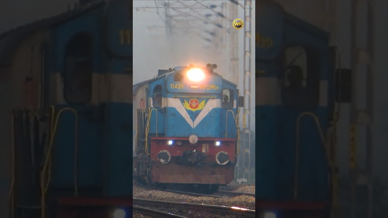 Rajdhani Express at Full Speed  #dieselpower #dieselengine #indianrailways #diesellocomotive