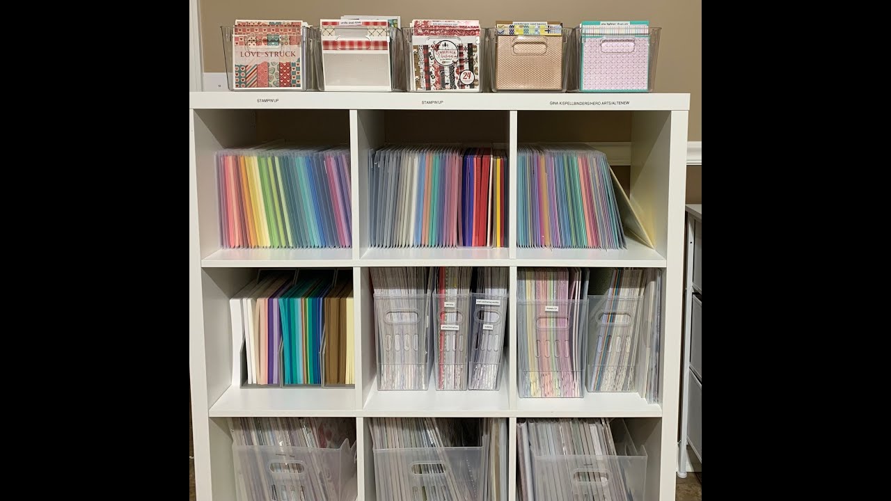 I am a cardstock hoarder!!  STOP the Chaos with this Organization!