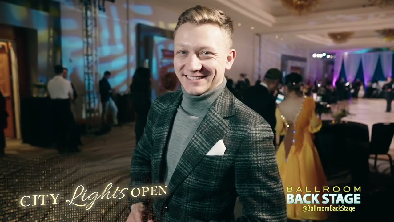 Andrew Escolme announcing his first competition with Asta Sigvaldadottir