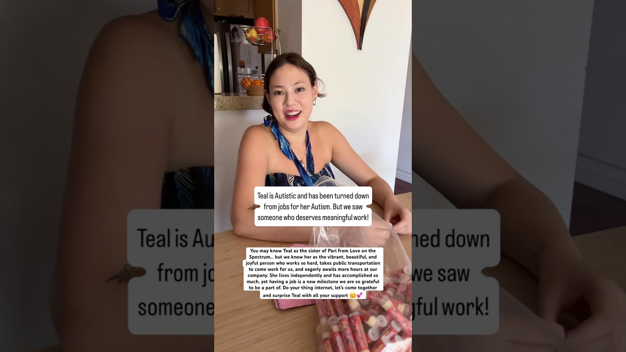 Teal, Pari&rsquo;s sister of Love on the Spectrum 💕 #autism #autistic #loveonthespectrum