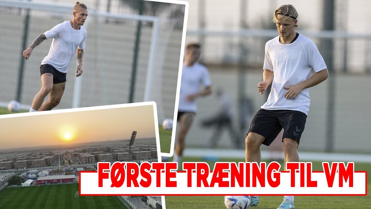 Første træning til VM 𝕀 Jobbe er ild 🔥 Intenst interval-spil og hyggebold efter træning 🇩🇰