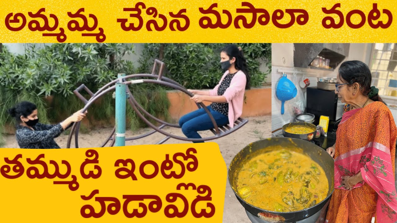 అమ్మమ్మ చేసిన మసాలా వంట | తమ్ముడు ఇంట్లో హడావిడి | Saree Shopping || #DJVIndia | #jabilidilipstories
