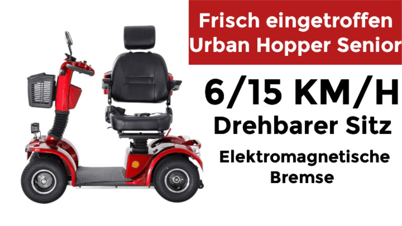 Elektro Seniorenmobil Urban Hopper Senior #seniorenmobil #seniorenroller #rollator #urbanhopper