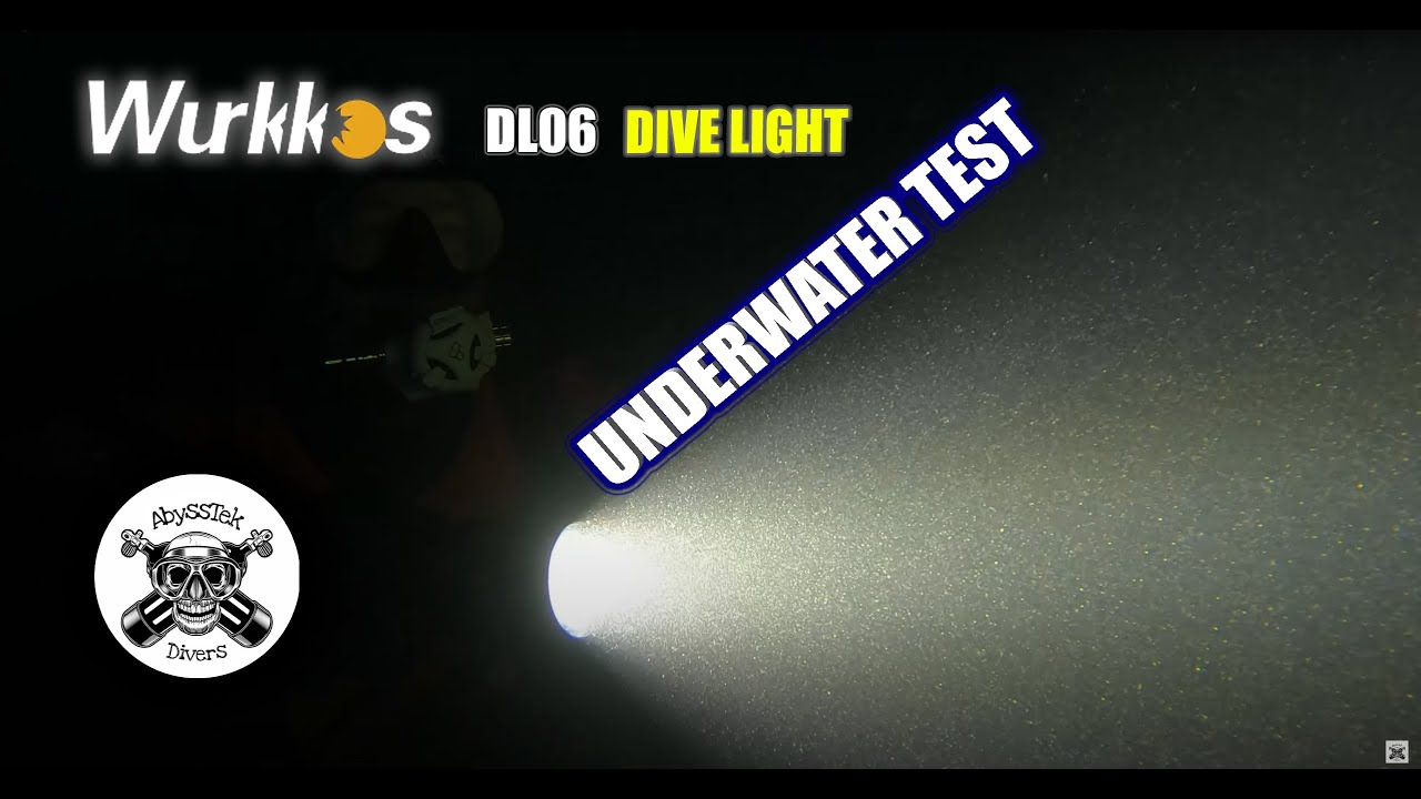 WURKKOS DL06 DIVE LIGHT UNDERWATER TEST