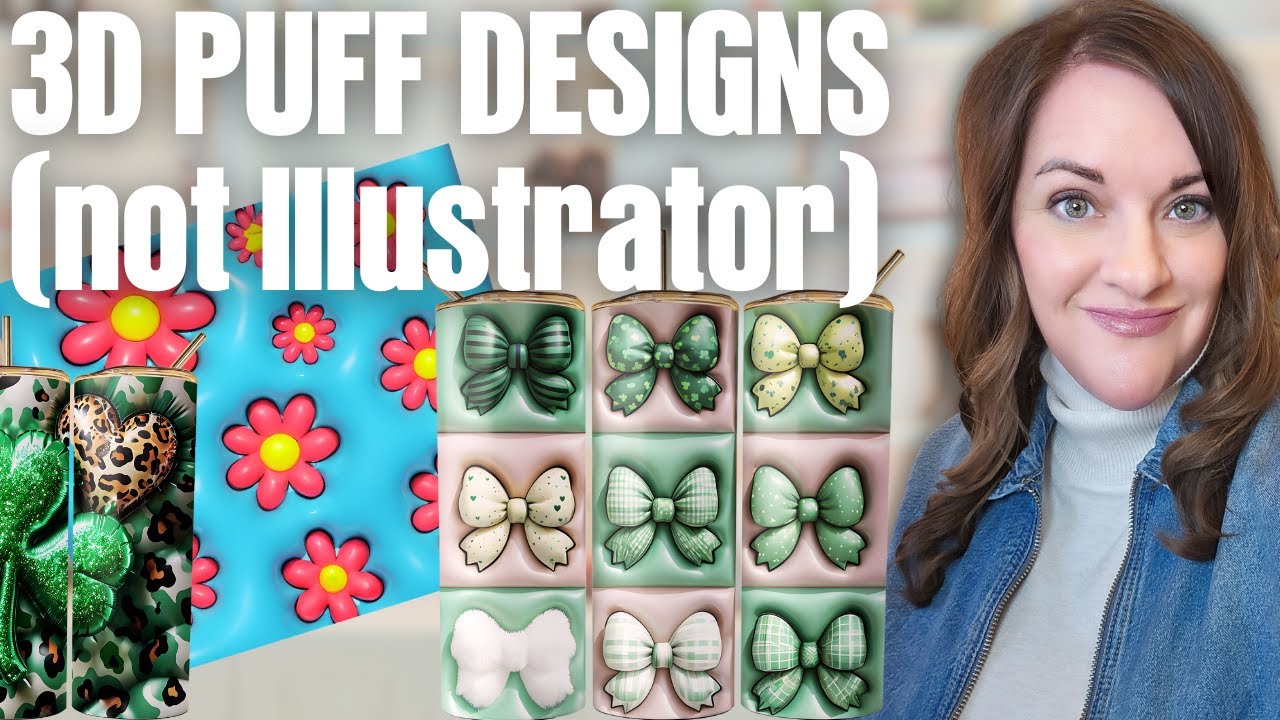 How to Make 3D Inflated Tumbler Wraps to Sell on Etsy with AI (Not Adobe Illustrator)