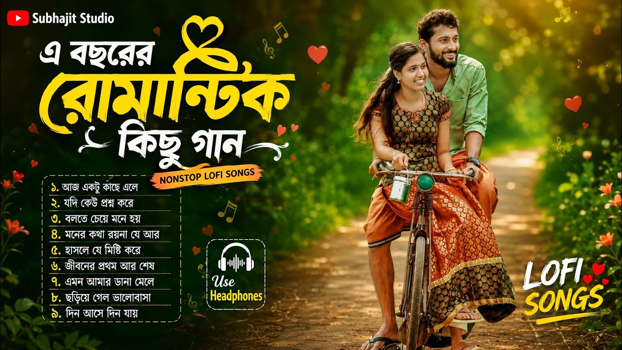 এ বছরের রোমান্টিক কিছু গান | Nonstop Romantic Bengali Lo-Fi Songs | Relaxing Bengali Love Songs