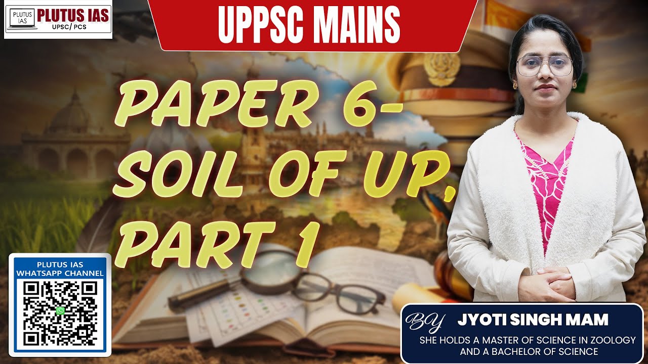 UPPSC Mains Paper 6 | Soil of Uttar Pradesh – Part 1 | Geography by Jyoti Singh Mam