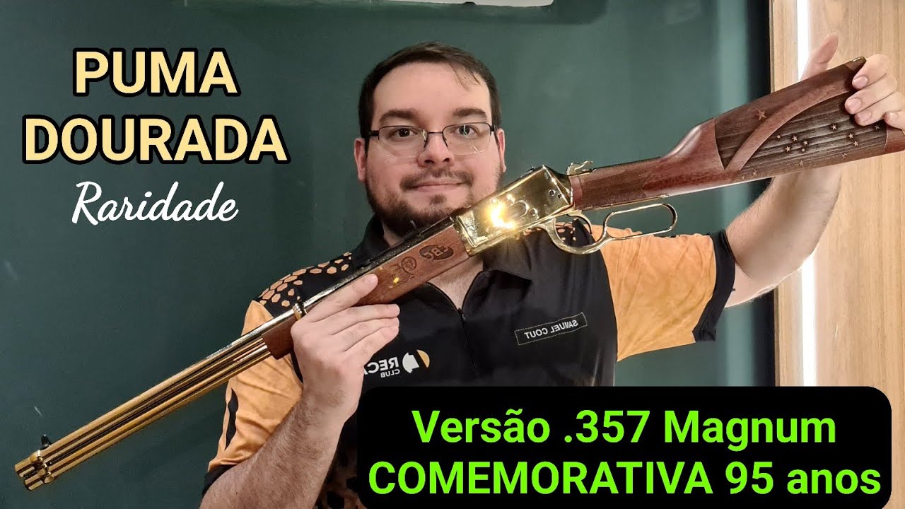 PUMA DOURADA - Edição Comemorativa 95 anos CBC - Calibre 357 Magnum - Winchester 1892