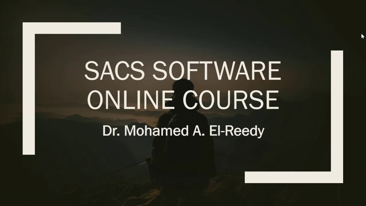 SACS software for offshore structure Online course at Udemy