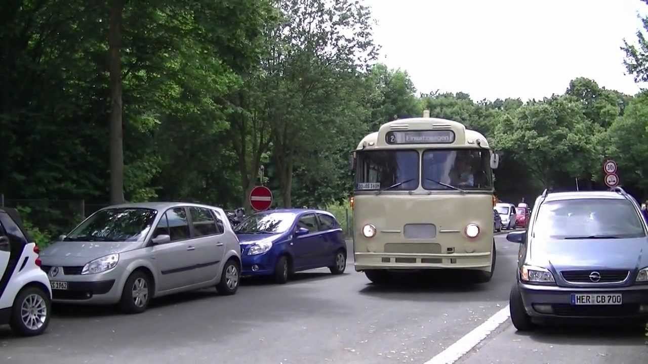 Henschel Gelenkbus HS 160 in Dortmund-Mengede am 7. Juni 2012 [HD 720p]