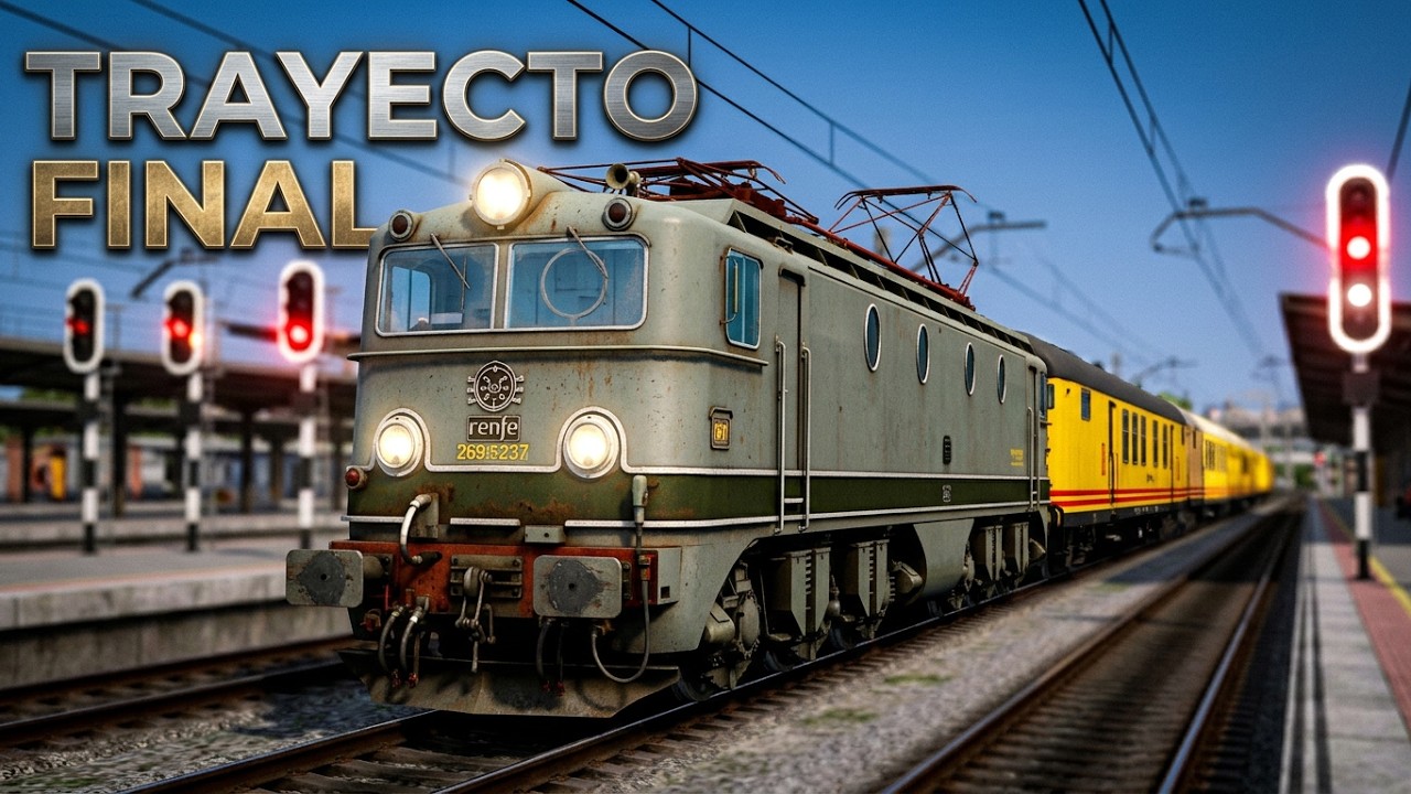 Train Simulator Clasic Llegada a Chamartin con  correo traslado Deposito Fuencarral Modulo Chamartin