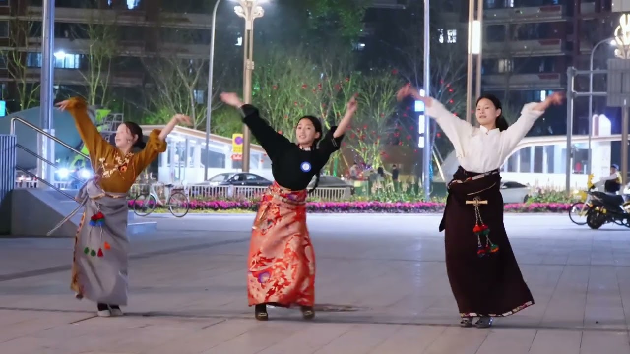 曲张措,达娃措,麦麦《阿隆梅隆》🌹Tibetan dance 💖  tibetan guozhuang dance💖tibetan song💖
