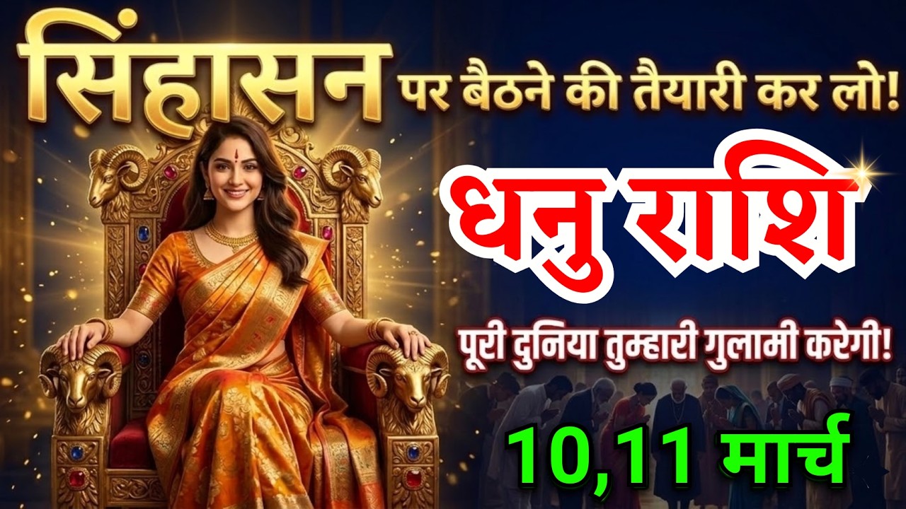 10, 11 मार्च, धनु राशि वालों सिंहासन पर बैठने की तैयारी कर लो, Dhanu Rashi, शुभ समाचार