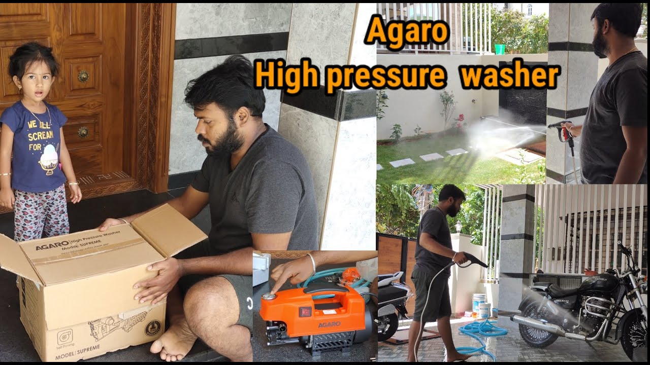 Best High Pressure Car Washer || Agaro High Pressure Multi purpose Washer Installation  & Demo||