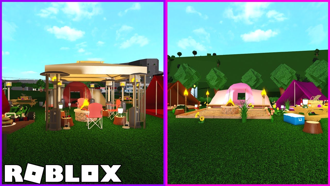 Camping Build Battle! 🏕️ / Roblox: Welcome to Bloxburg