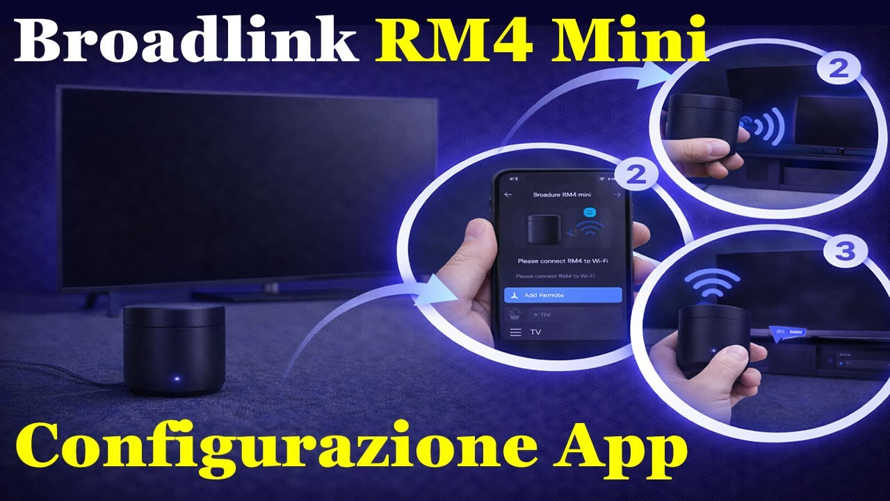 Broadlink RM4 Mini - Configurazione App e Associazione con Qualsiasi TV
