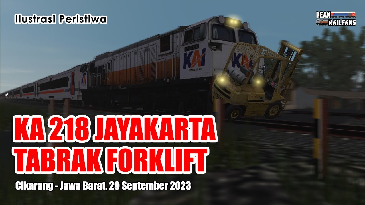 DETIK-DETIK KA JAYAKARTA TABRAK FORKLIFT di CIKARANG - 29 September 2023 | Train Simulator