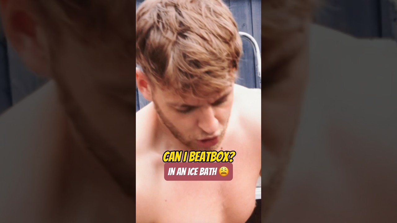 Beatboxing in Ice Bath CHALLENGE 😂🥶 #shorts #funny