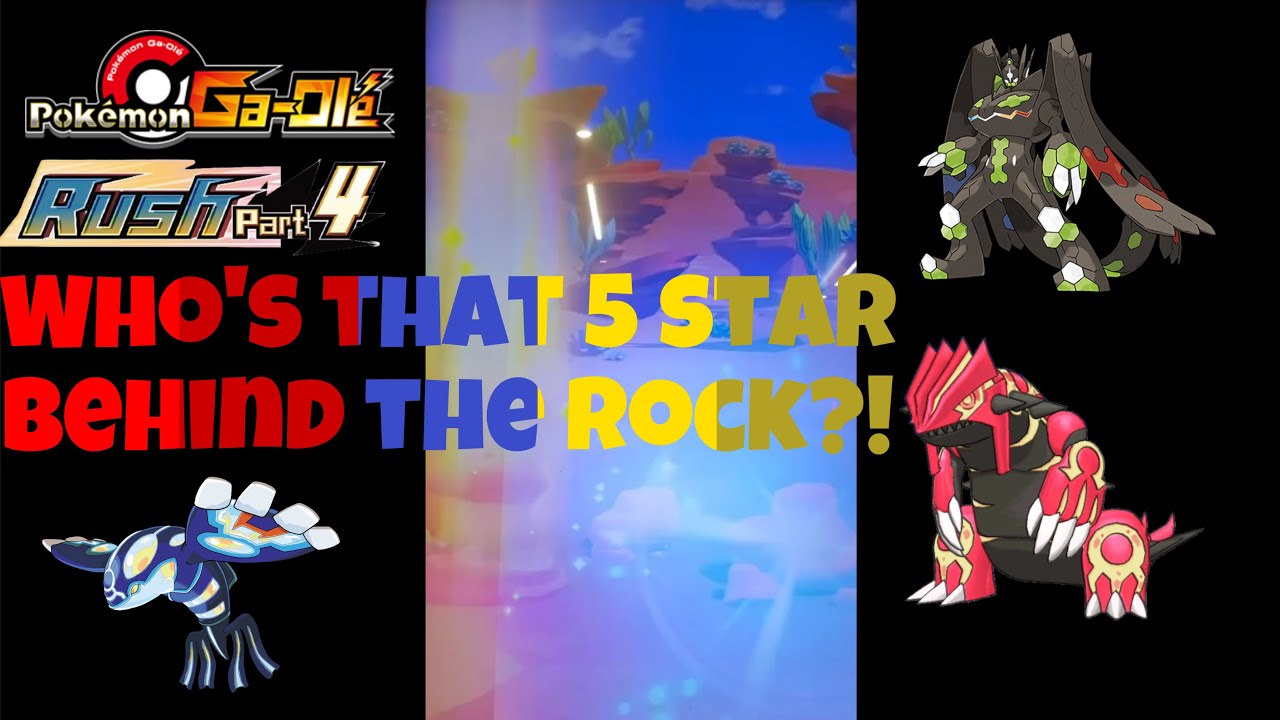 *OUR 4TH FIVE STAR IS HIDING BEHIND THE ROCKS?!* Pokemon gaole rush part 4!!!