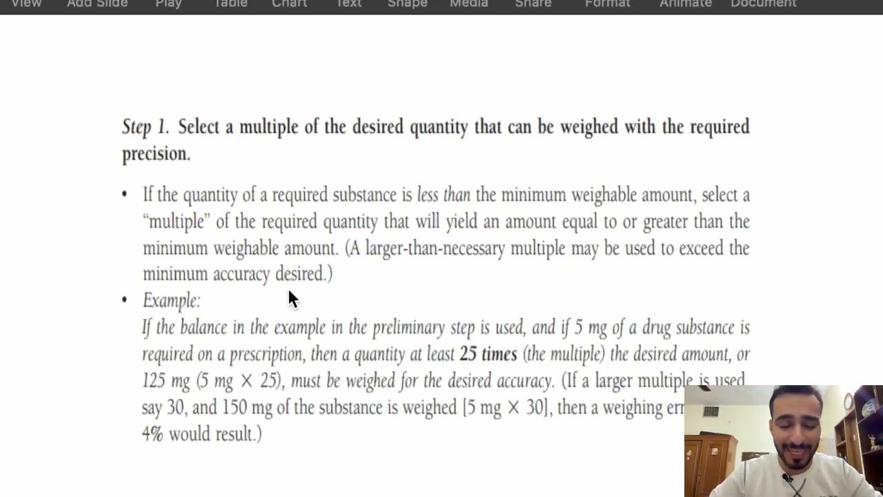 Principles of Pharmacy | Lecture 1 UOB | Part 2 | Aliquot Method