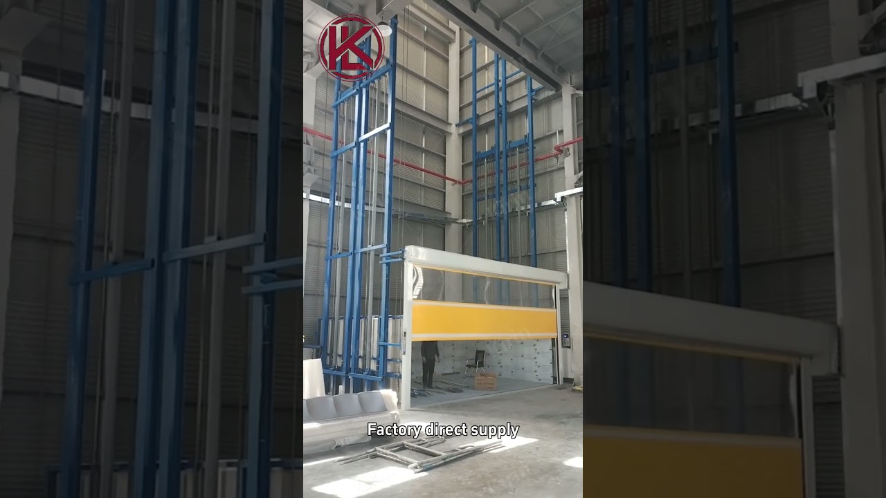 Heavy Cargo Lift With Rapid Auto Shutter Doors Loading capacity 10 tons #kirinlift #cargolift