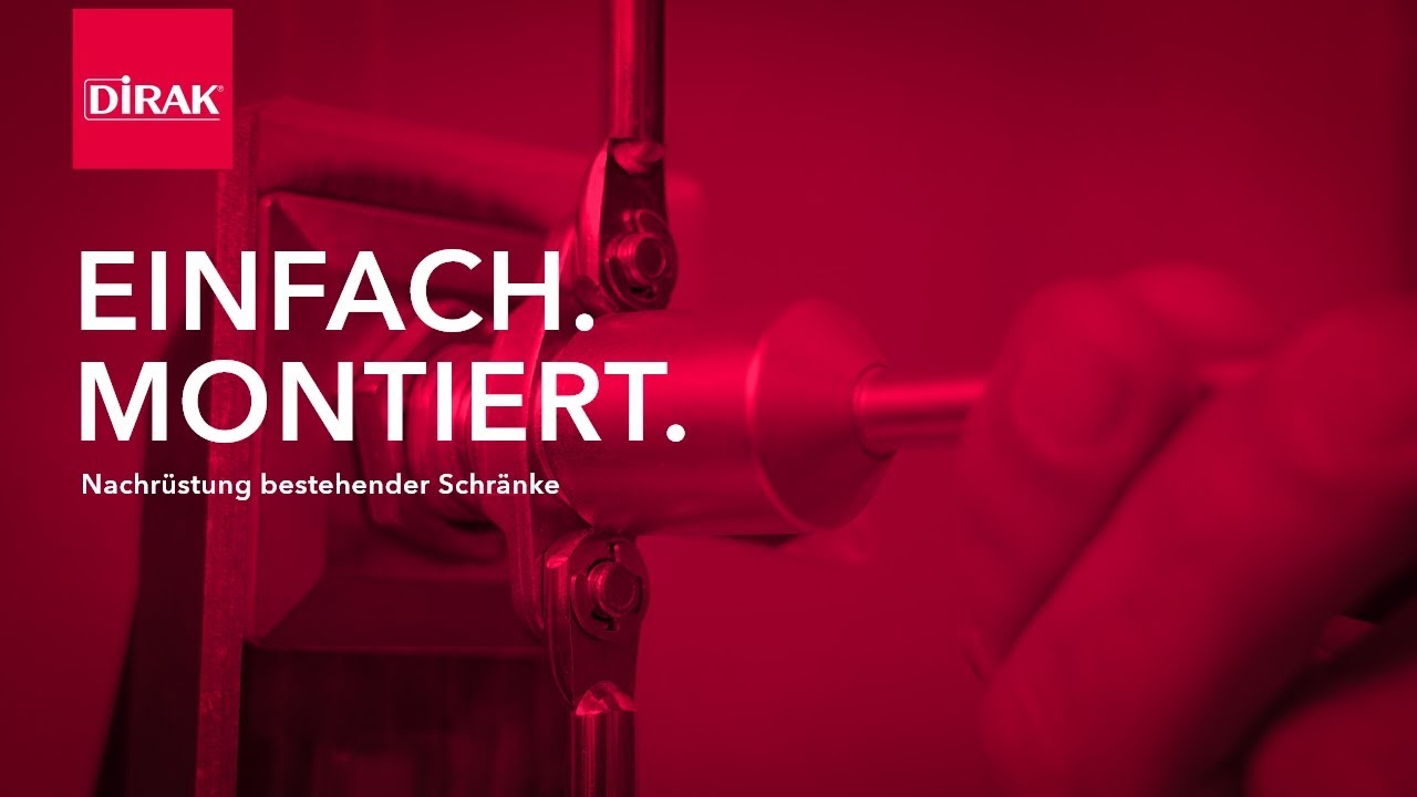 EINFACH. MONTIERT. Nachr&uuml;stung bestehender Schr&auml;nke mit DIRAK