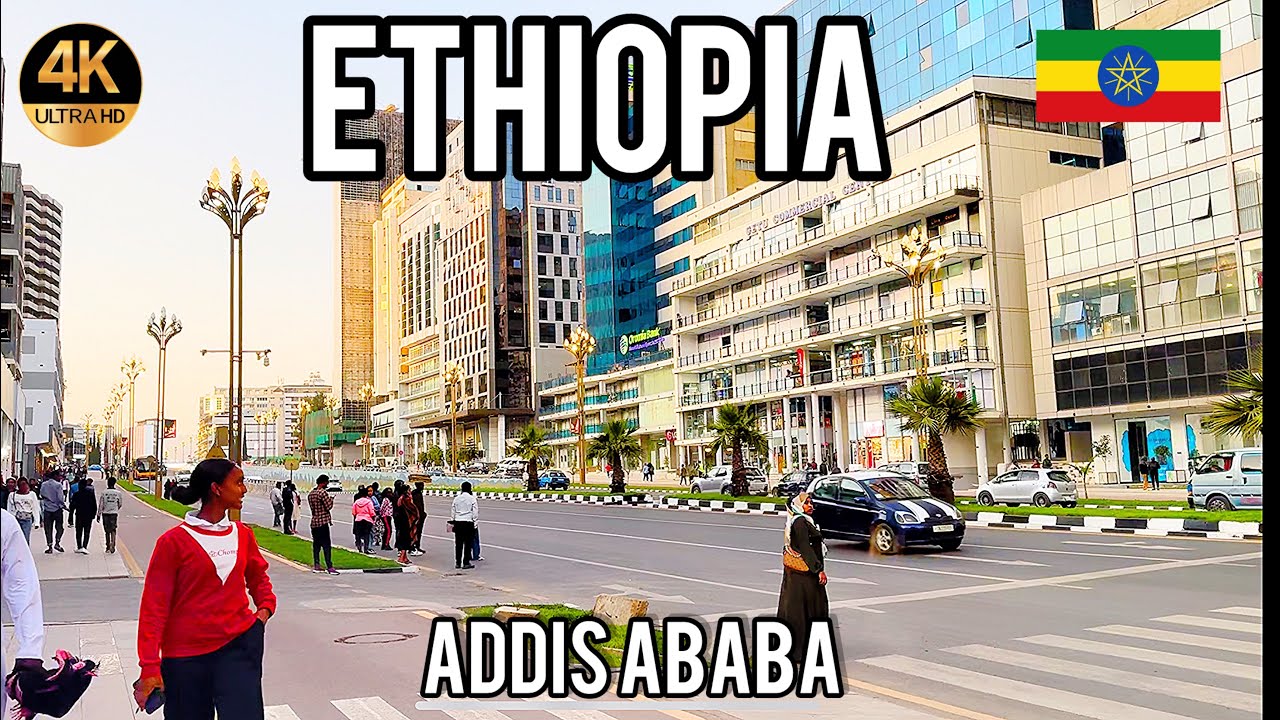 Walking Addis ababa, Ethiopia - walking Tour | 4K HDR