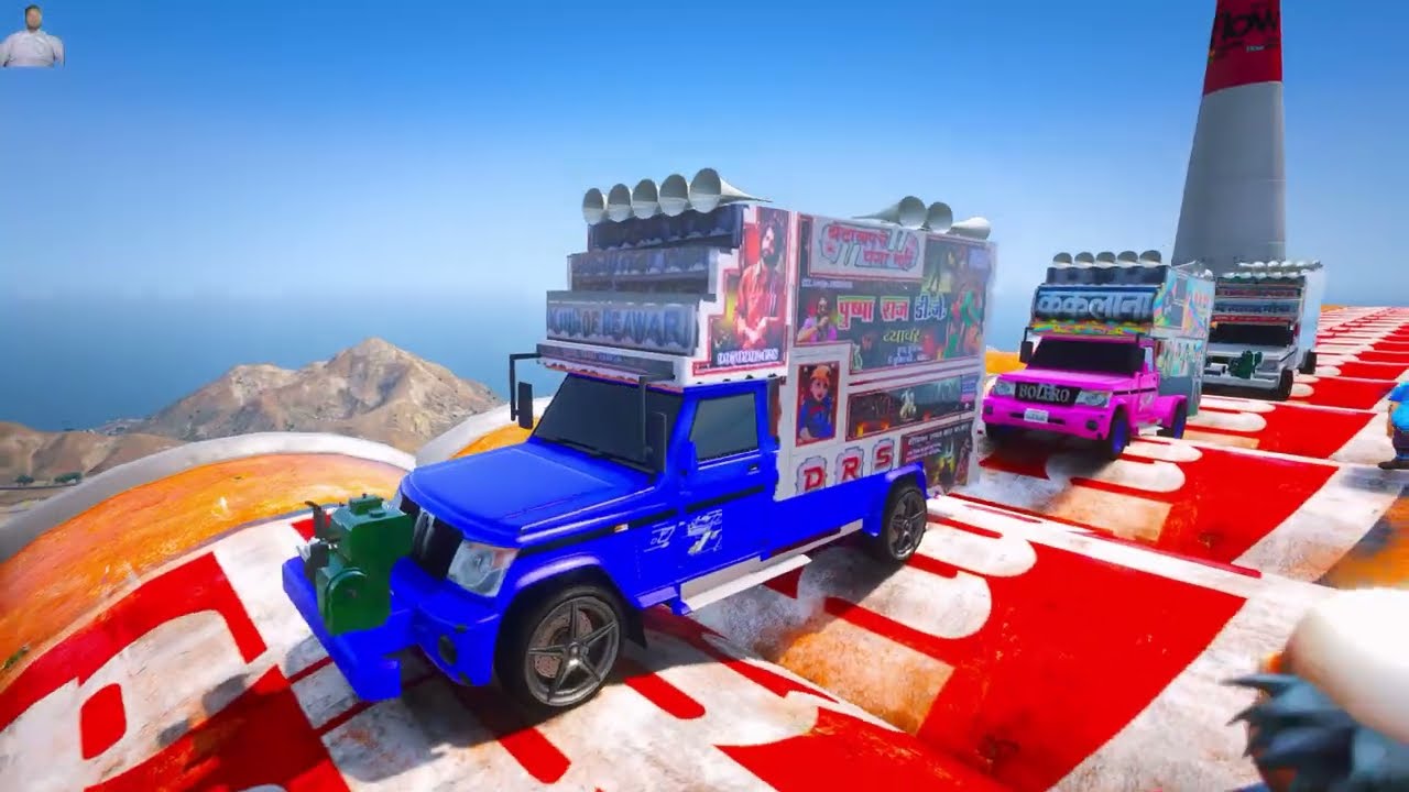 GTA 5 World's Highest 😳😱 दुनिया का सबसे ऊँचा !! IMPOSSIBLE SUPER MEGA RAMP 😱😱 CHALLENGE !! INDIANDJ