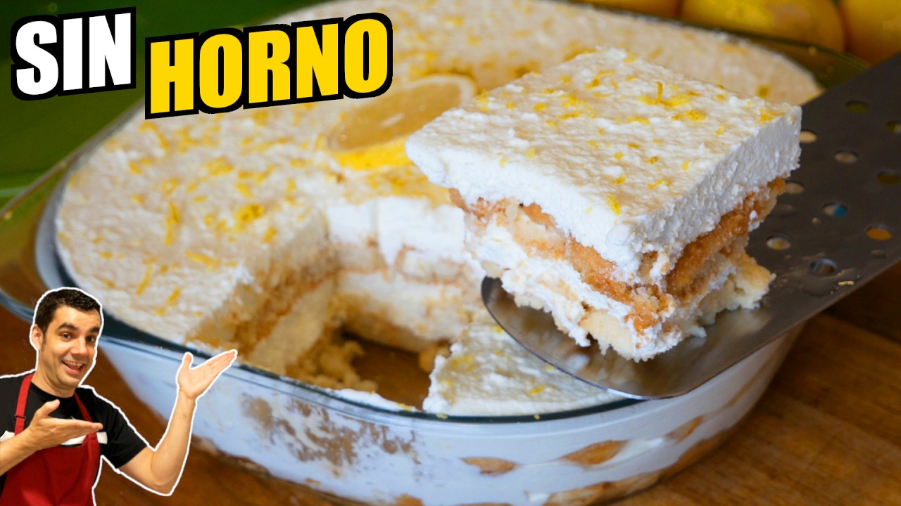 🍋😍 Prepara el Mejor Tiramisú de Limón SIN HORNO | Receta Fácil y Deliciosa # 969