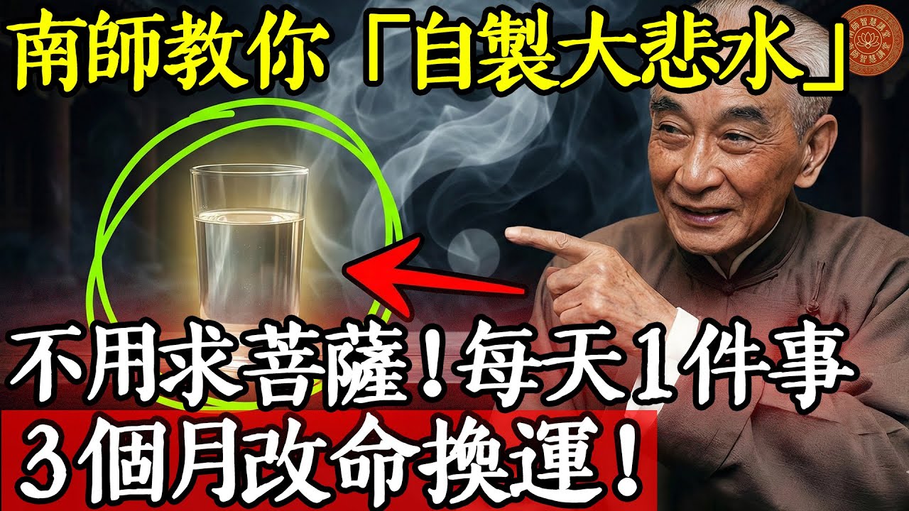 不用求菩薩！南懷瑾教你「自製大悲水」：每天堅持做這1件事，3個月改命換運！#南怀瑾 #南怀瑾智慧 #国学智慧 #佛法#养生 #生命科学 #正能量 #传统文化 #生活智慧 #安身立命 #明心见性