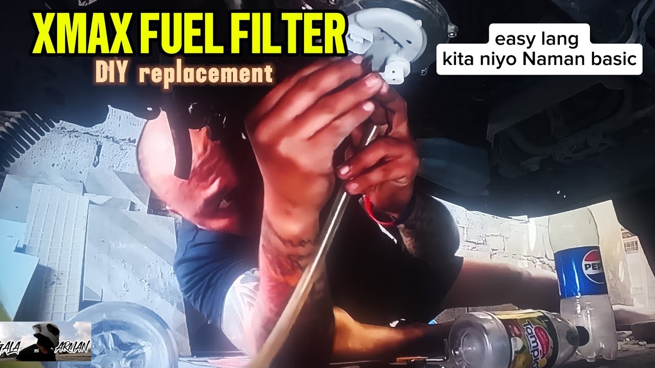 XMAX DIY  fuel filter replacement easiest way