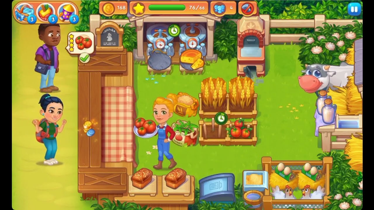 Farming Fever Cooking Games - Level 26 🍎🌻🫐 - No Boosters - FULL STORY - CaroGamesNL