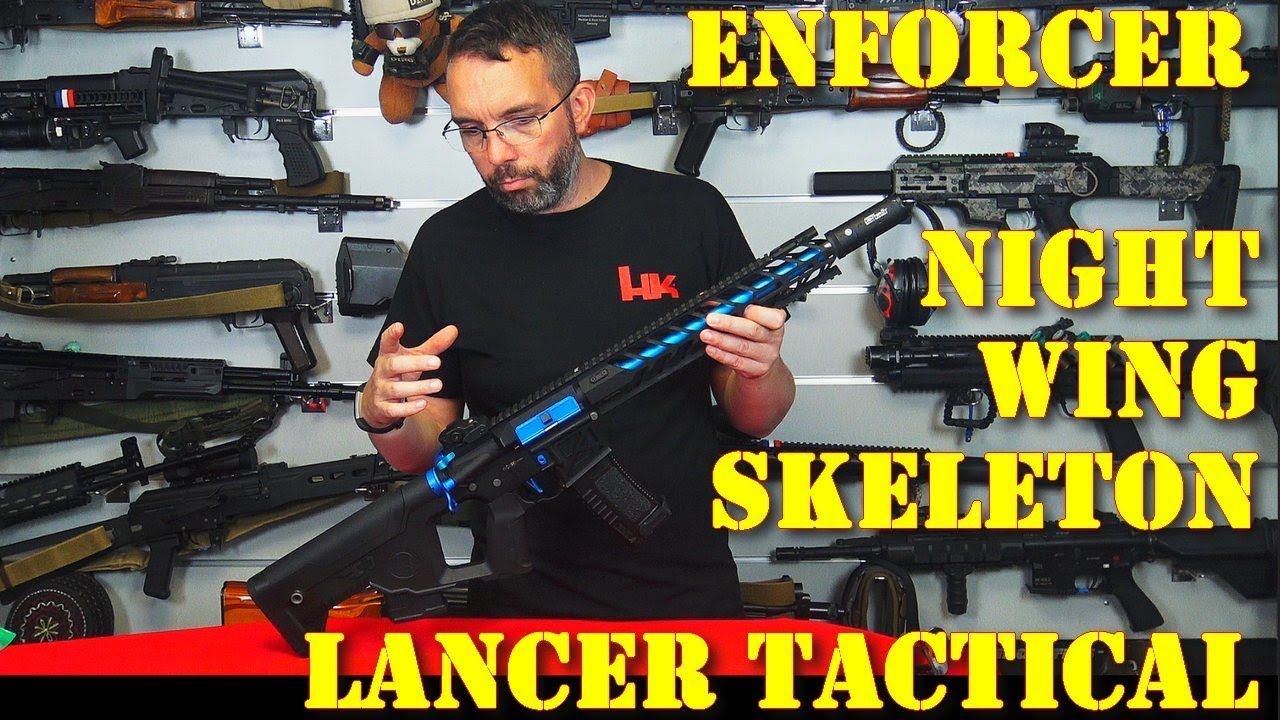 Airsoft - Lancer Tactical - Enforcer Night Wing Skeleton [French]