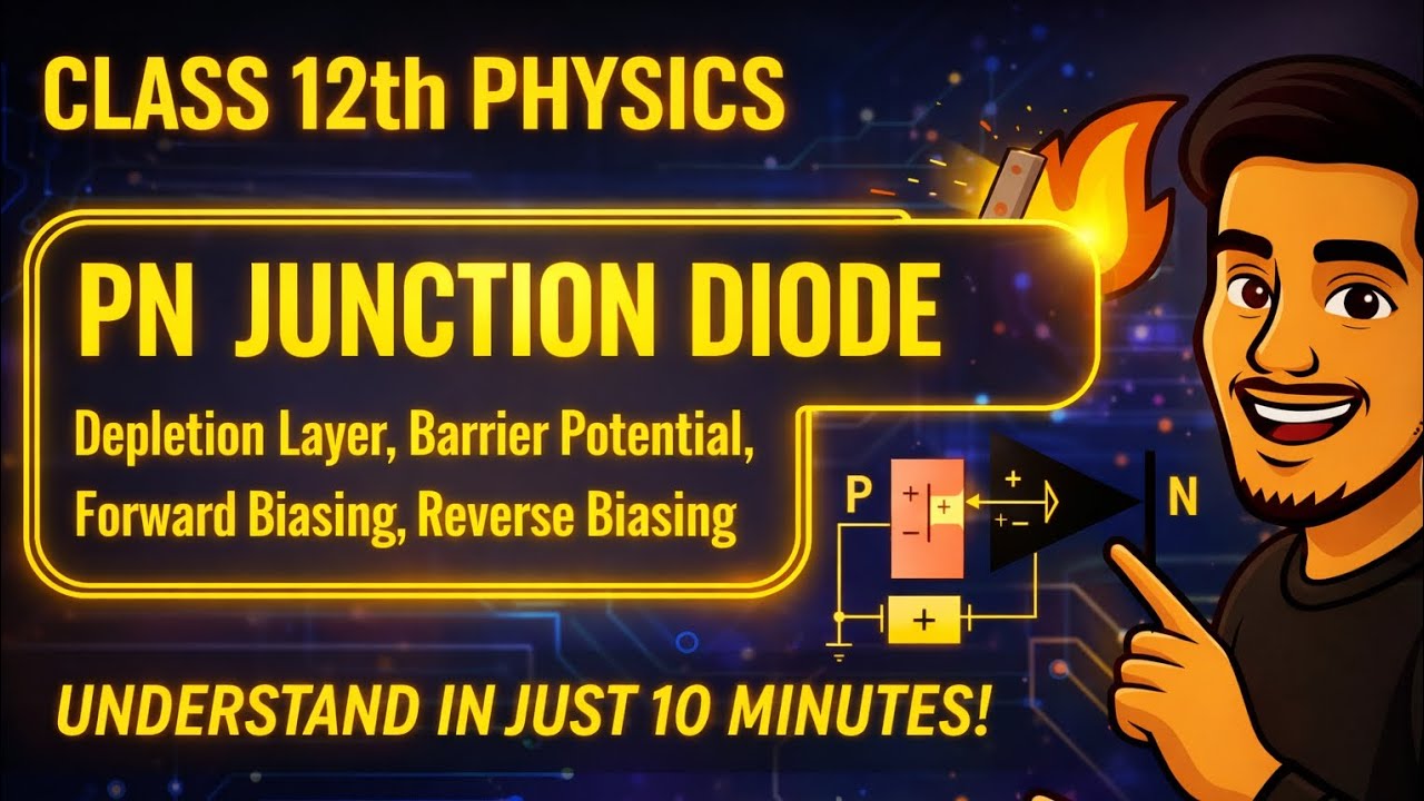 PN Junction Diode💥 Semiconductor #physics | Class 12th Cbse/MP