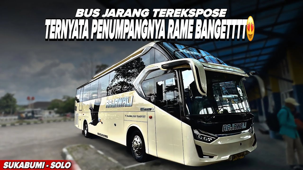 Bus Jarang Terekspose Tapi Penumpangnya Rame Banget | Trip Report Bus Rajawali Sukabumi - Solo 