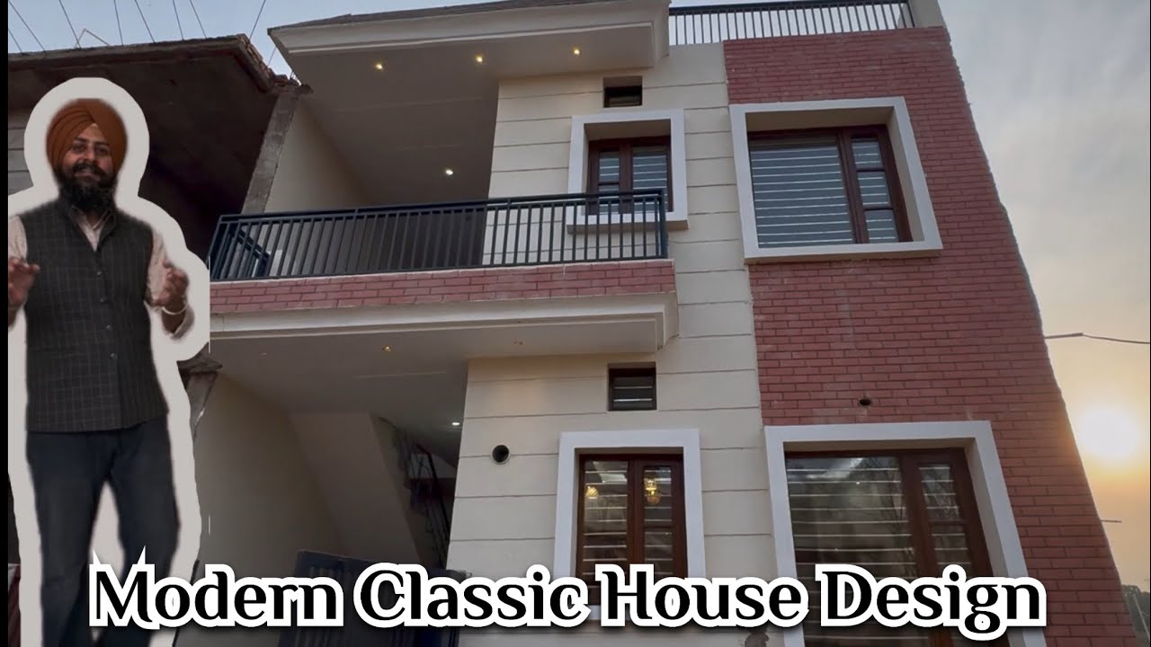 छोटा Plot पर घर का Design, 3BHK Double Story 100 Gaj Modern House Kharar Chandigarh for Sale