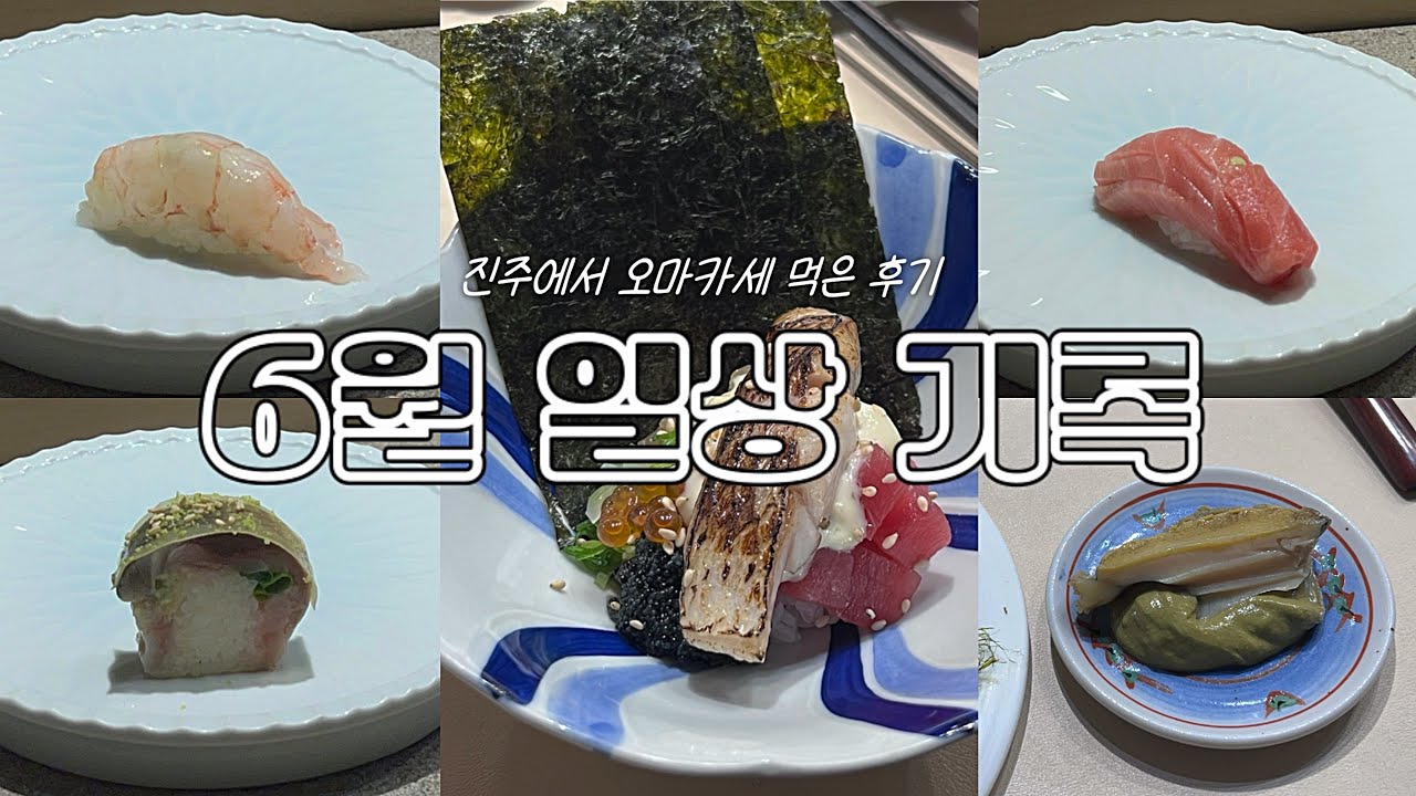 6월일상 | 또 진격거보고 친구 생일파티하고 진주에서 오마카세 먹은 후기 | vlog 65
