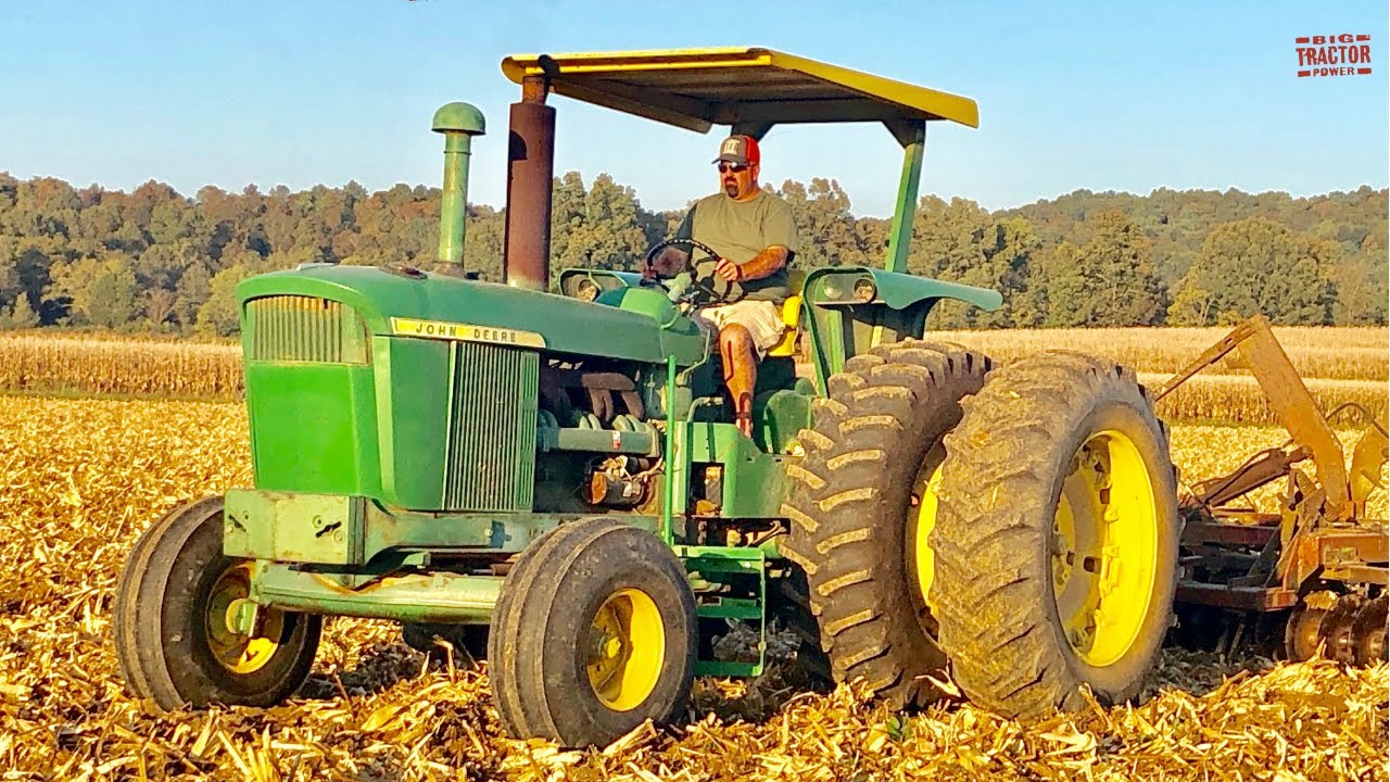 JOHN DEERE 5020 Tractor Working on Fall Tillage