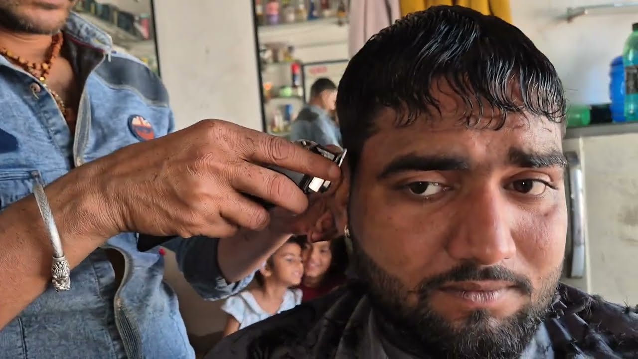 Indian man haircut series 104