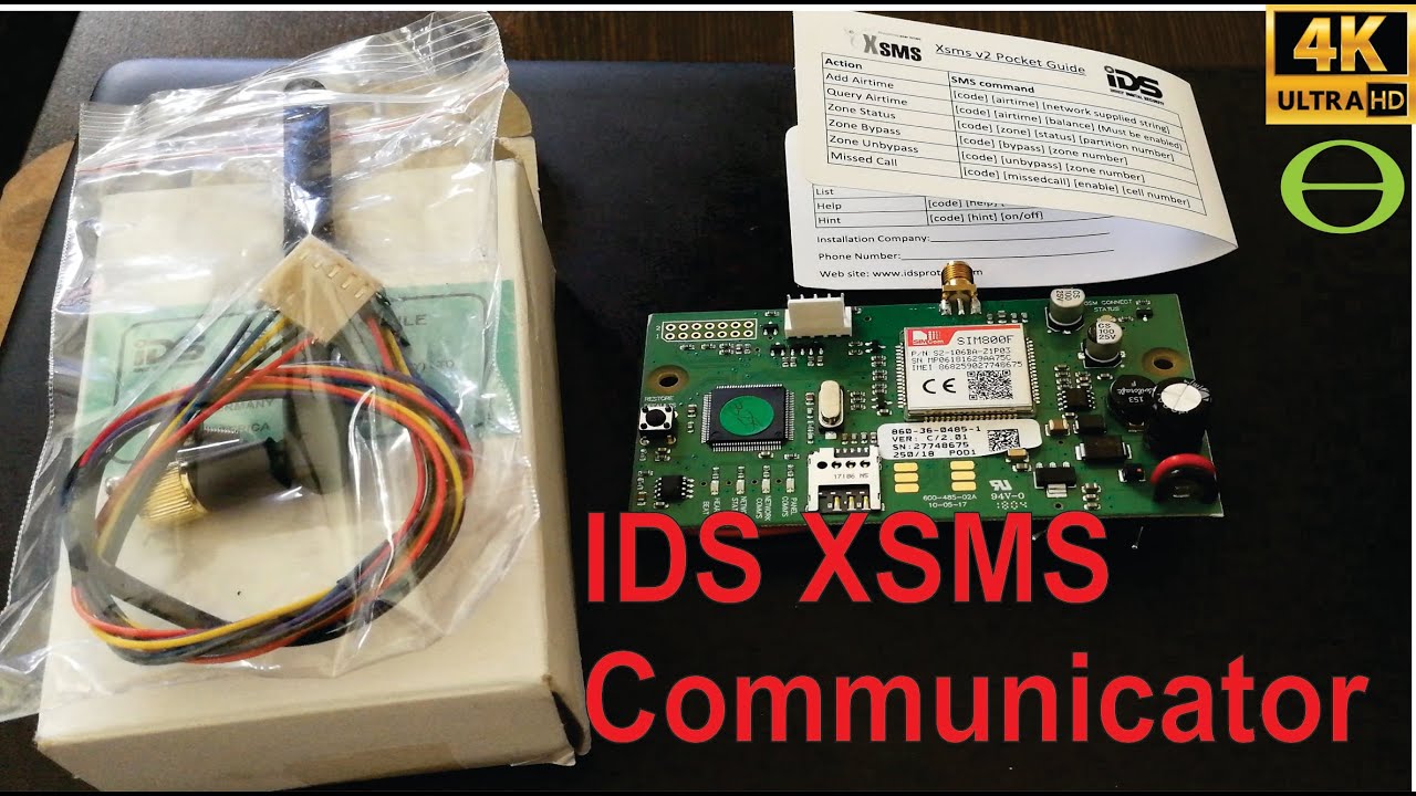 How to setup the IDS sms communicator (x-series)