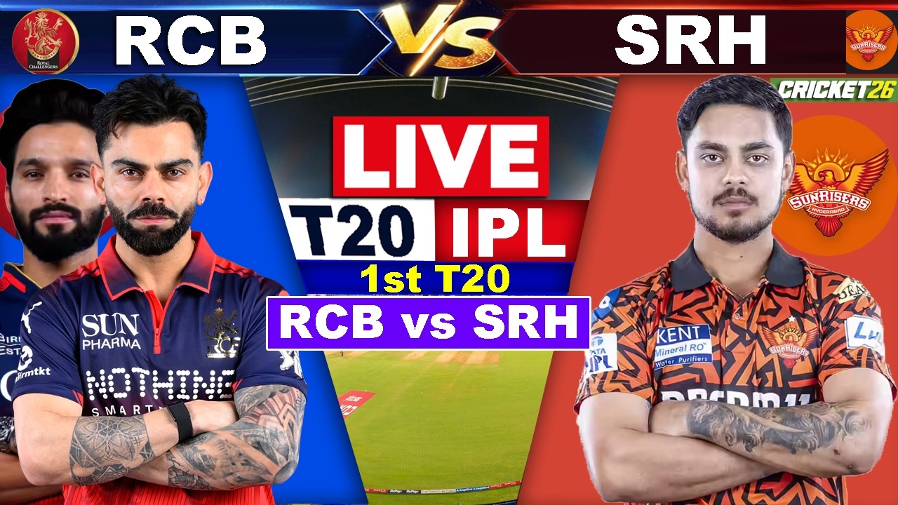 Live RCB Vs SRH T20 Match | Live Cricket Match Today | RCB vs SRH IPL 1st T20 1st Inning #livescore