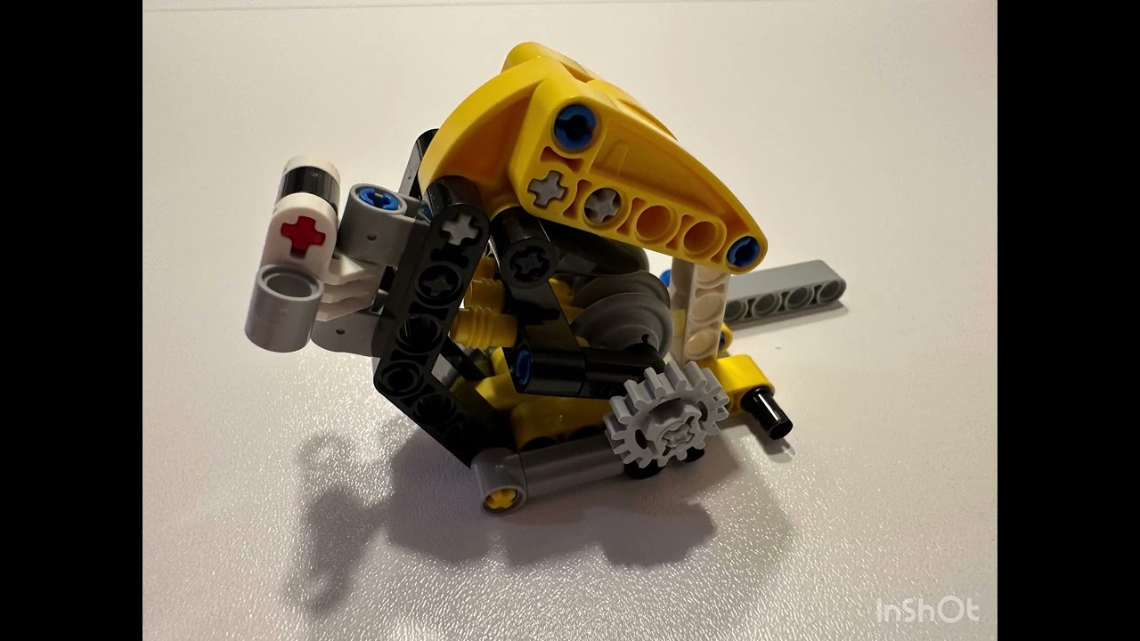 Yellow Motorcycle Lego 42225