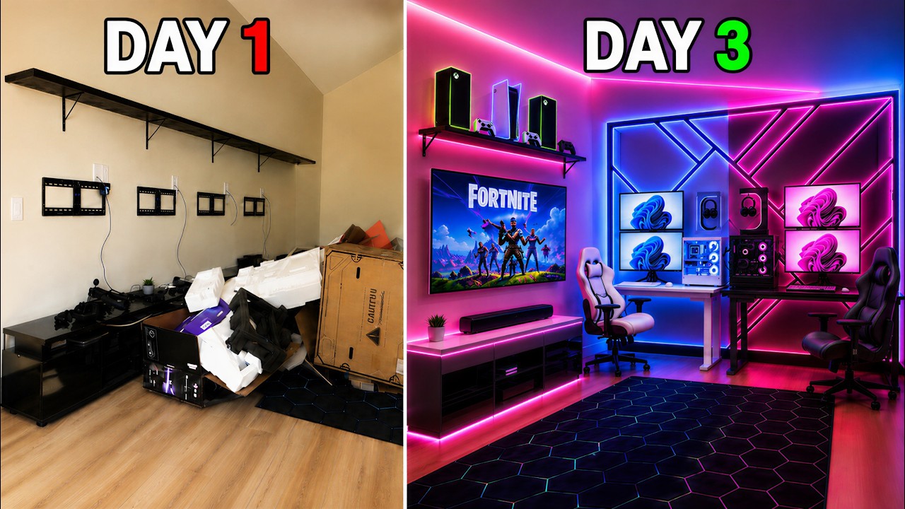 I Built My DREAM $30,000 Gaming Room!