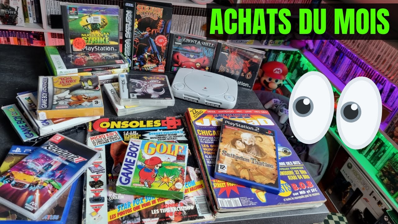 ACHATS DU MOIS: Beaucoup de retrogaming enfin 🤩