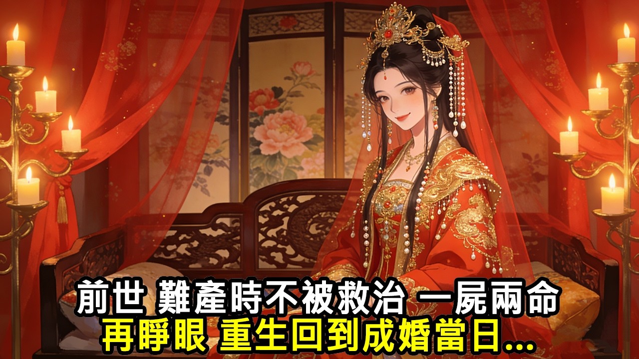 【完結小說】前世難產時不被救治，一屍兩命，再睜眼，重生回成婚當日...#小说 #古風小說 #古言 #古代言情 #言情 #有聲書 #聽書館 #小說 #完結 #爽文 #穿越 #睡前故事 #重生