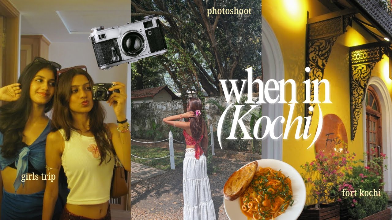 what we ate in kochi 🍽️🌴fort kochi, girls trip, cafe hopping, photoshoot & more