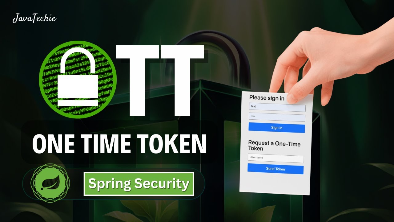 Spring Security 6 One-Time Token (OTT)  | Passwordless Login Explained ! | New Feature @Java Techie