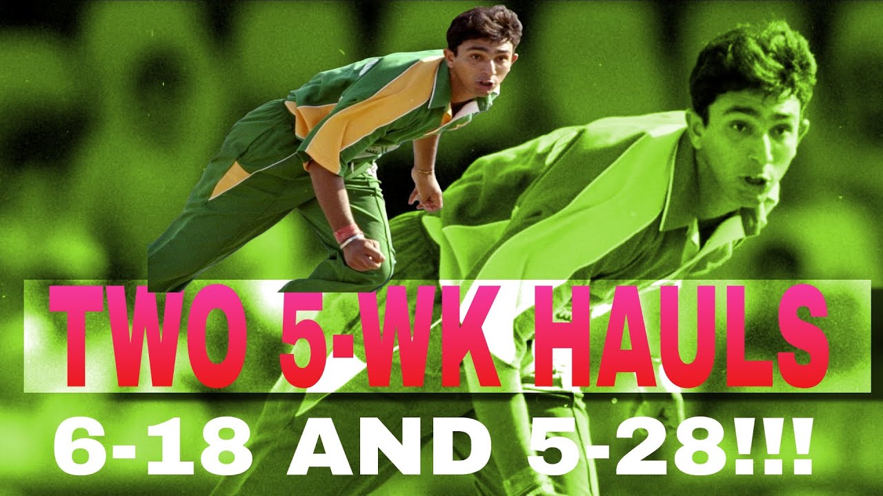 Azhar Mahmood BACK TO BACK 5 wkts! Plus Wasim Akram's 100th Sharjah Wicket