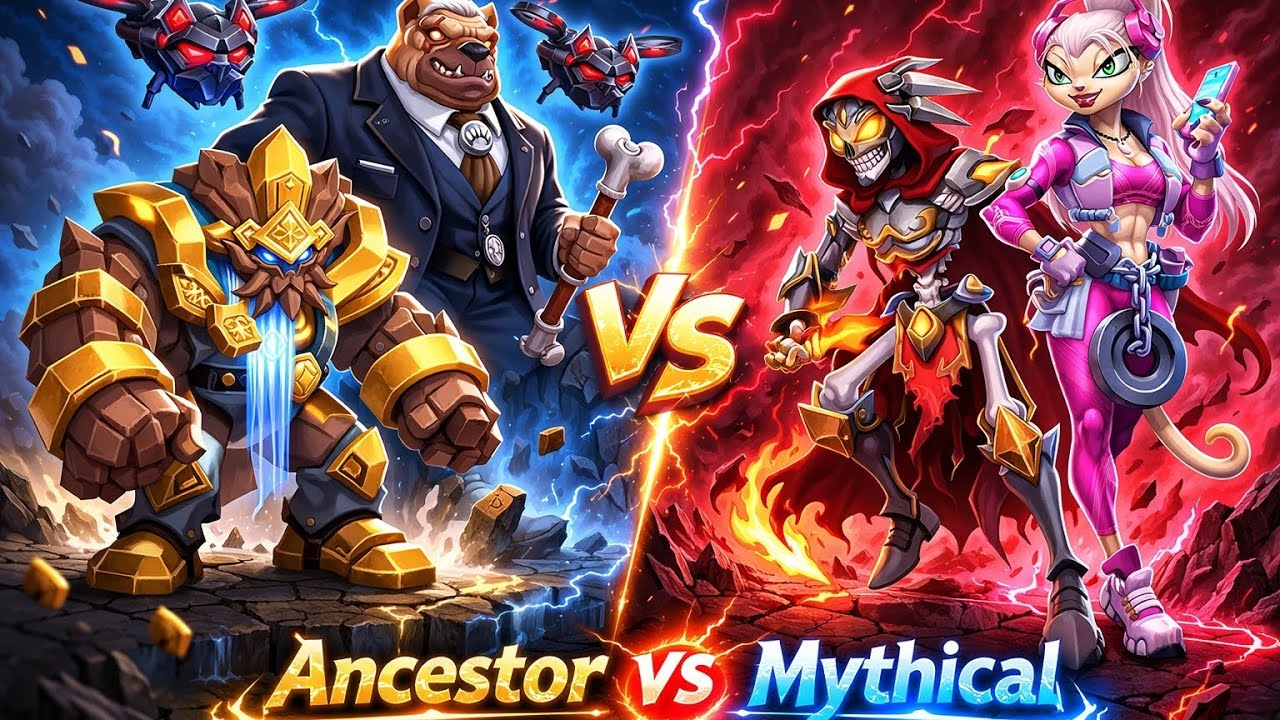 Ancestors VS Mythical Monster Battle | Monster legends. #monsterlegends #multiplayer #vietnam #usa 